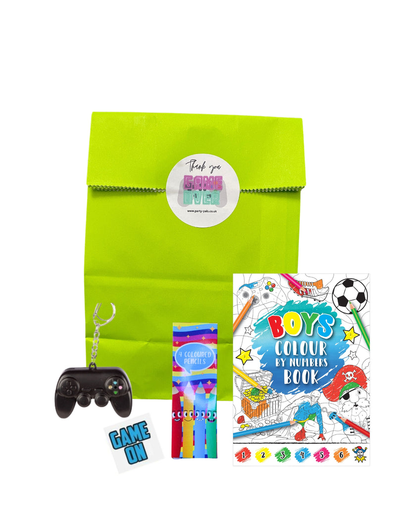 Gaming Paper Party Bag with Fillers,Party bags, Party Favour, Party Bag ideas, Pre-filled Party Bags, Party Bags for Kids, Children's party Bags, Toy